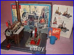 Vintage Wilesco Live Steam Engine Model D8 Machine withBox Plus Extras