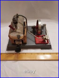 Vintage Wilesco Live Steam Engine Stationary Plant Toy Germany