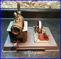 Vintage Wilesco Model Steam Engine Tin Toy