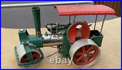 Vintage Wilesco STEAM ENGINE ROLLER OLD SMOKEY W. Germany toy Live Steam Engine