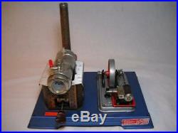 Vintage Wilesco Toy Horizontal Steam Engine