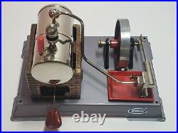 Vintage Wilesco Toy Steam Engine And Boiler Made In Germany Working