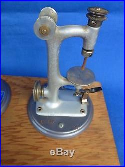 Vintage Wilesco Toy Steam Engine Gray Base M51 Drill Press M53 Saw M52 Grinder