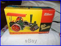Vintage Wilesco West Germany Metal Live Steam Engine Roller Old Smoky D 36 WithBox