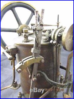 Vintage brass detailed steam engine