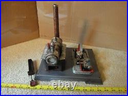 Vintage diecast model Wilesco D10, working steam engine set with fly-ball governor