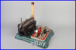 Vintage fleischmann 120/4 live steam engine, tin toy made in western germany