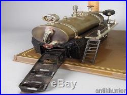 Vintage fleischmann 130/2 live steam engine, tin toy made in western germany