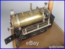 Vintage fleischmann 130/2 live steam engine, tin toy made in western germany