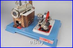 Vintage wilesco D10 live steam engine, german tin toy in original box