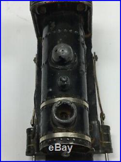 Vtg Antique Bing Tin Clockwork Train Steam Engine Wind Up Toy Pre War Germany