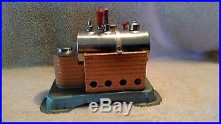 Vtg Dry Fuel Fired Metal Toy Steam Engine, Model style #60, Jensen Mfg. Co, PA