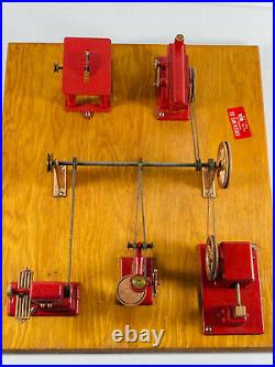 Vtg Jensen Mfg. Co. Salesman Sample Steam Engine Machine Shop Model 100 toy