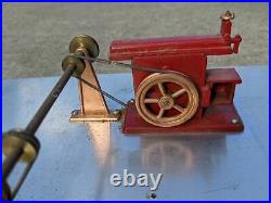 Vtg Jensen Steam Engine Accessories Mounted on Metal Topped Board 17x17
