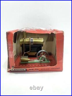 Vtg Mamod Tin Toy Stationary Reversing Steam Engine SE. 1a W Original Box