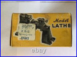 Vtg Sel Toy Model Lathe 3080 Steam Engine Hit Miss Electric Motor Box England