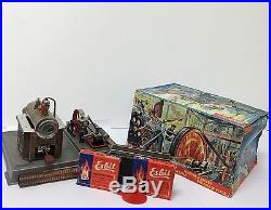 WILESCO D10 Toy Steam Engine Western Germany withbox, & Extras