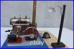 WILESCO Steam Engine Electric Light Made in Germany 1960's for Collectors