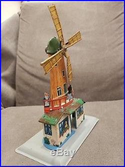 W. Krauss Dutch Windmill Steam Engine Accessory Automaton, Germany, 1920's