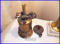 Weeden Brass Toy Steam Engine #1 withCorrect Stack Safety Weight & Burner