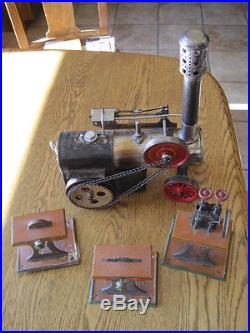 Weeden steam engine tractor plus 3 tools Saw Grinder Stamper 643