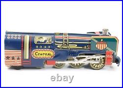 Whistling Steam Engine Central ALPS Japan Tin Friction 7 with Original Box