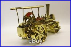 Wilesco Brass Steam Roller Traction Engine Model Collectable Boxed RARE Toy