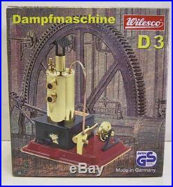 Wilesco D3 New Toy Steam Engine With Brass Boiler Must See