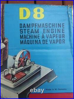 Wilesco D8 Live Steam Engine Made In West Germany vintage Dampfmaschine/toymodel