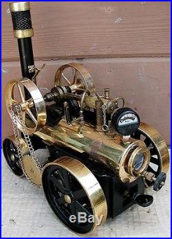 Wilesco D 430 Live Steam Engine TRACTOR LOCOMOBILE Toy withBoxMade in GERMANY