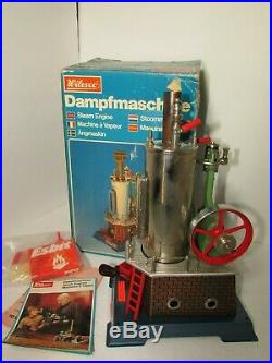 Wilesco D 45 Dampfmaschine Steam Engine With Box Made In West Germany Untested