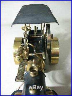 Wilesco Old Smoky Vintage Brass Black Steam Engine Roller Made In West Germany