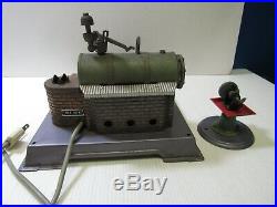 Wilesco Steam Engine 110V Operating Model with Toy Grinder Model # 52