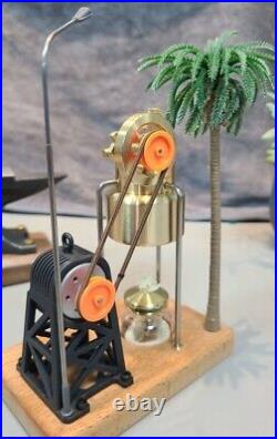 Wooden mountain model toy steam generator popular science toy steam engine model