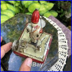 Wow! Antique Rare Lead Tin Soldier Drum Steam Engine Accessory Toy Doll Germany